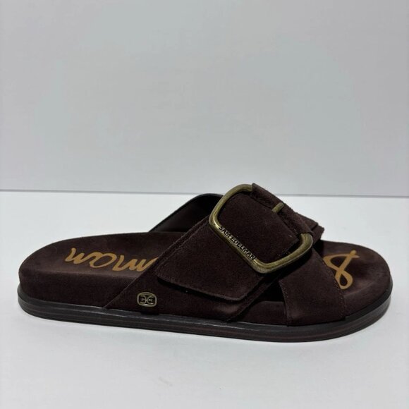 Sam Edelman Women’s Darla, Cafe Noir Slide Sandals, Size 8 M - Picture 1 of 6